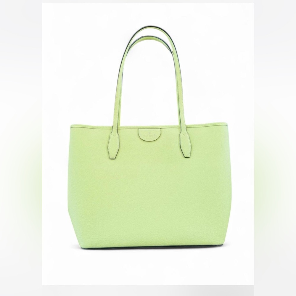 Kate Spade New York Large 16"X 11" Bosc Pear Green Lori Zip Top Tote Purse